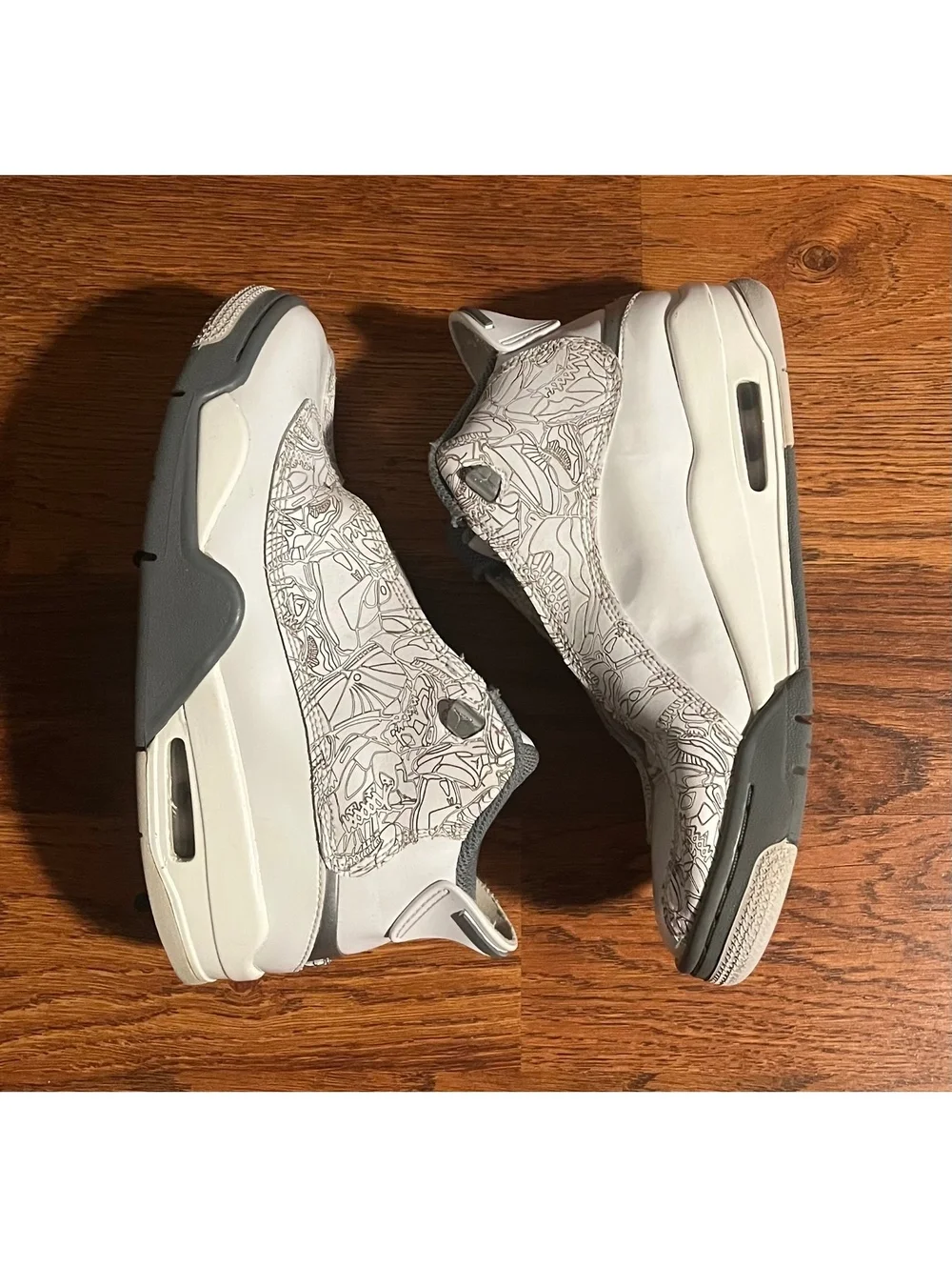 Jordan Dub Zero White Cool Grey Kids Sneakers Size 6Y